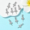 SHEGRACE Brass Micro Pave Cubic Zirconia Pendants XGRQ3D293-486P-4