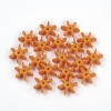 Opaque Solid Color Acrylic Paddle Beads X-SACR-S624-5-1