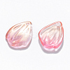 Transparent Spray Painted Glass Pendants GLAA-T016-27F-2