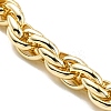 Ion Plating(IP) 304 Stainless Steel Rope Chain Bracelets LS-BJEW-D030-09G-2