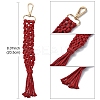 Hand-woven Cotton Pendant Decoration HJEW-YW00039-01-3