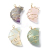 Natural & Synthetic Mixed Gemstone Pendants PALLOY-JF02121-1