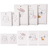 100Pcs 5 Style Cardboard Jewelry Display Cards CDIS-SZ0001-20-1