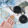 Imitation Leather Braided Chain Belts with Imitation Pearl AJEW-CP0008-67C-3
