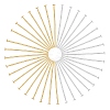 500Pcs 2 Colors Brass Flat Head Pins KK-SC0005-30B-1