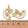 Brass Micro Pave Cubic Zirconia Pendants KK-D390-12G-3