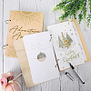 1 Set Wooden 2-Ring Loose Leaf Binder Postcard Phote Album Cover DIY-SD0001-02D-6