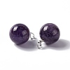 Natural Amethyst Pendants G-G926-02P-05-3