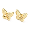 Butterfly Rack Plating Brass Stud Earrings for Women EJEW-A045-03G-2
