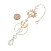 Brass Moon Eye Hanging Ornaments HJEW-TA00219-3