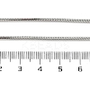 Non-Tarnish 304 Stainless Steel Round Snake Chain Necklace for Men Women NJEW-K245-012C-4