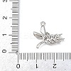 Brass Micro Pave Clear Cubic Zirconia Pendants KK-G545-04P-3