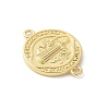 Brass Saint Benedict Medal Connector Charms KK-P294-02G-2