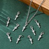 SHEGRACE Brass Micro Pave Cubic Zirconia Pendants XGRQ3D633-513P-5