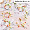 20Pcs 10 Colors Rondelle Silicone Beads JX323A-01-7