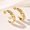 304 Stainless Steel Stud Earrings for Women EJEW-K333-30G-1