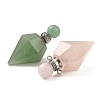 Natural Mixed Stone Openable Perfume Bottle Pendants G-F754-03P-2