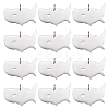 12Pcs 201 Stainless Steel Pendants STAS-UN0036-65-1