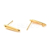 Brass Stud Earring Findings KK-F824-003G-2