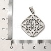Non-Tarnish 304 Stainless Steel Pendants STAS-O005-23P-3