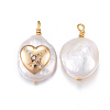 Natural Cultured Freshwater Pearl Pendants PEAR-L027-38A-2