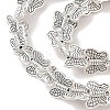 Tibetan Style Butterfly Alloy Bead Strands TIBEB-O007-07-RS-1
