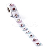 8 Patterns Santa Claus Round Dot Self Adhesive Paper Stickers Roll DIY-A042-01J-3