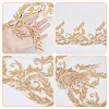 2 Yards Polyester Embroidery Flower Lace Trim DIY-WH0661-27C-3