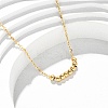 304 Stainless Steel Round Ball Beads Pendant Necklaces for Women NJEW-K255-50G-2
