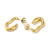 304 Stainless Steel Half Hoop Stud Earrings for Women EJEW-B054-20G-2