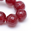 Natural White Jade Bead Strands G-R346-8mm-02-4
