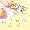 40Pcs 20 Styles Alloy Enamel Pendants ENAM-FS0003-32-10