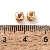 SHEGRACE Brass Cubic Zirconia Beads XGRQ4H341-682G-A-3