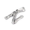 Non-Tarnish 304 Stainless Steel Pendants STAS-F235-01P-N-2