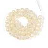 Transparent Crackle Glass Beads Strands GLAA-N053-10mm-10-2
