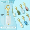 16Pcs 8 Colors Natural Gemstone Pendant Decorations HJEW-YW00209-2