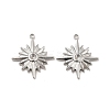 Non-Tarnish 304 Stainless Steel Pendant Rhinestone Settings STAS-I197-013P-1