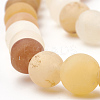 Natural Yellow Jade Beads Strands X-G-T106-245-2