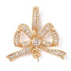 Brass Micro Pave Cubic Zirconia Peg Bails LS-KK-N256-16G-1