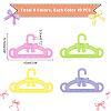 40Pcs 4 Colors Bowknot & Star Pattern Plastic Doll Clothes Hangers DIY-CA0003-48-2