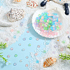 360Pcs 6 Colors  Rainbow Iridescent Plating Transparent Resin Decoden Cabochons RESI-SC0005-64-4