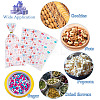 45Pcs 3 Styles Heart Print Plastic Cookies Storage Bags ABAG-TA0001-22-8