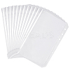 Transparent PVC 6-Ring Binder Zip Top Storage Bags ABAG-WH0038-48A-1