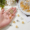 60Pcs 2 Colors Aluminum & Rhinestone Dreadlocks Braiding Beads FIND-DC0008-19-3