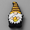 Gnome Food Grade Eco-Friendly Silicone Focal Beads SIL-WH0012-042D-1