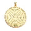 Brass with Cubic Zirconia Pendants KK-K332-16B-G01-1