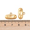Oval 304 Stainless Steel Pendant Cabochon Settings STAS-D390-21G-3
