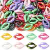 100Pcs UV Plating Opaque Acrylic Beads PACR-CJ0001-50-1