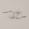 Brass Micro Pave Clear Cubic Zirconia Earring Hooks KK-WH0047-96P-1