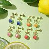 4Pairs 4 Colors Resin Stud Earring EJEW-TA00481-2